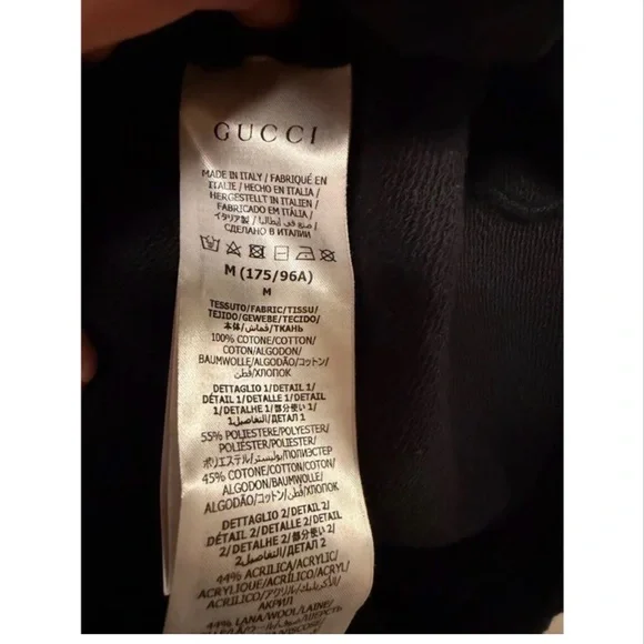 Gucci Black Hoodie with Green and Red Stripe - Picture 5 of 11